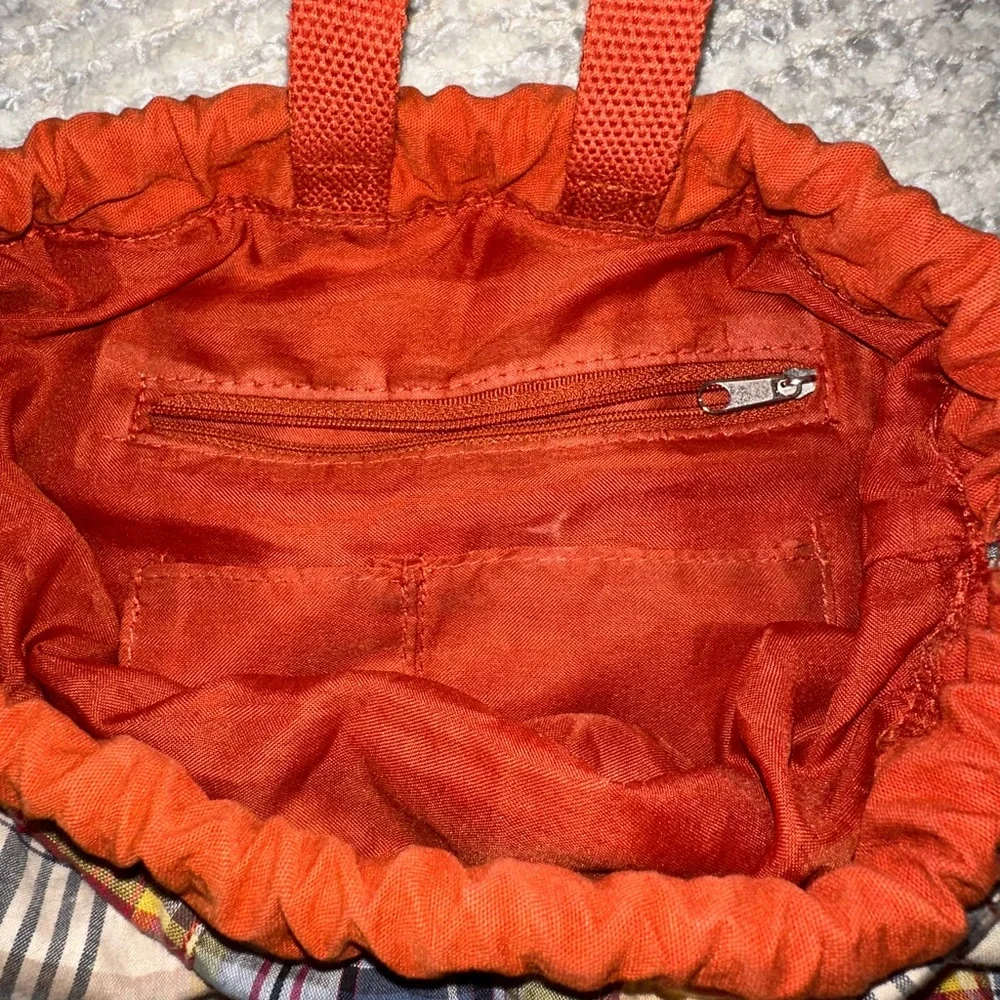 Colorful Patchwork Drawstring Backpack - Picture 4 of 4